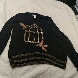 Hummingbird sequin sweater